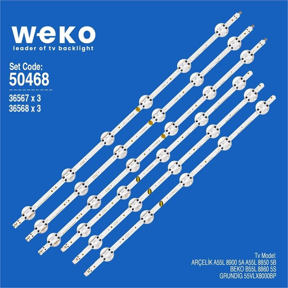Mert-er Elektronik WKSET-5468 36567X3 36568X3 LM41-00654A/LM41-00656A 6 ADET LED BAR - Tv Led Bar