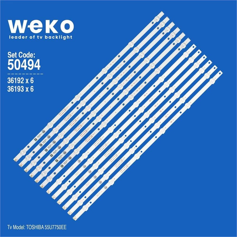 Weko Wkset-5494 36192X6 36193X6 K550wd7 A3 6X12 Typ-A -B 12 Adet Led Bar - Tv Led Bar