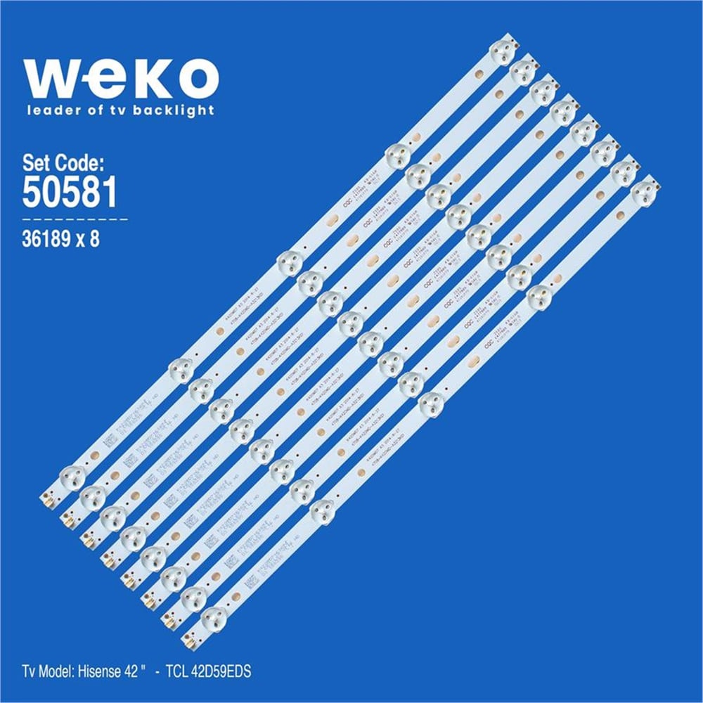 Weko Wkset-5581 36189X8 K420wd7 A3  4708-K420wd-A3213K01 8 Adet Led Bar - Tv Led Bar