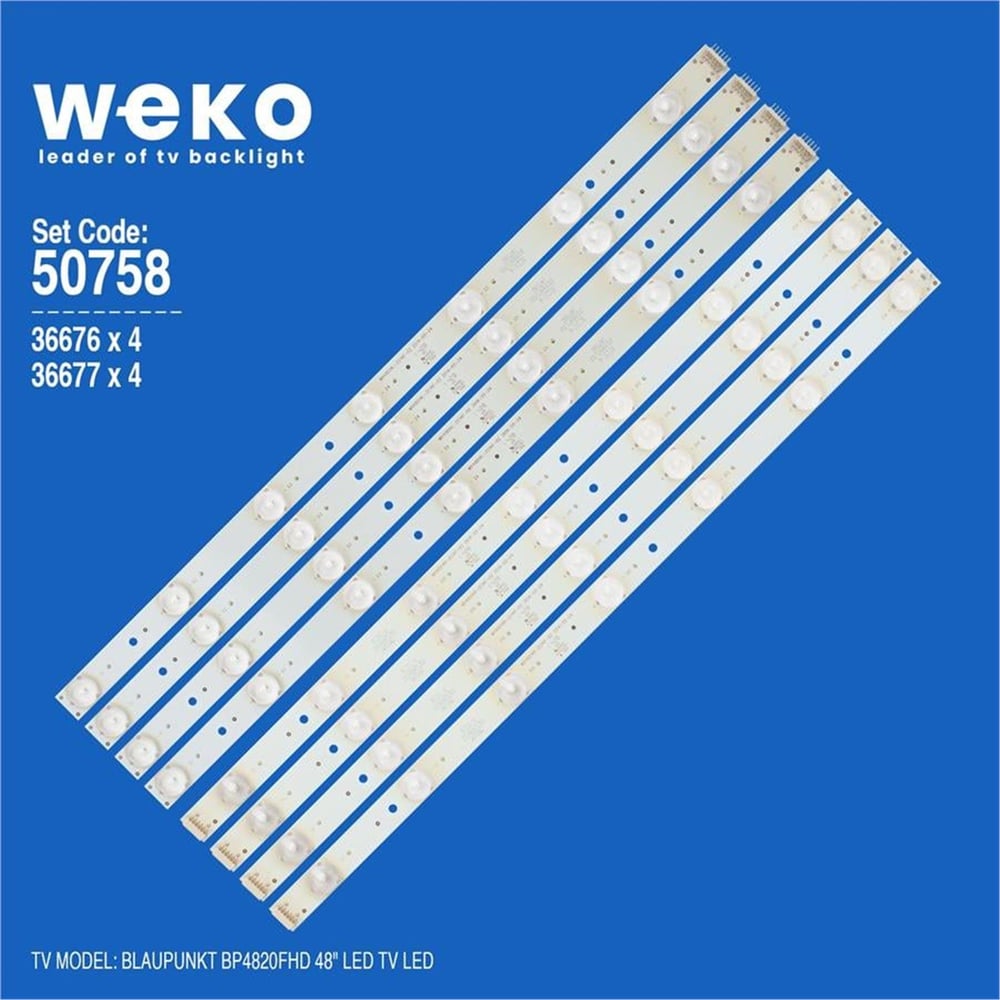 Weko Wkset-5758 36676X4 36677X4 Mx48d14l-Zc14f-02 8 Adet Led Bar - Tv Led Bar