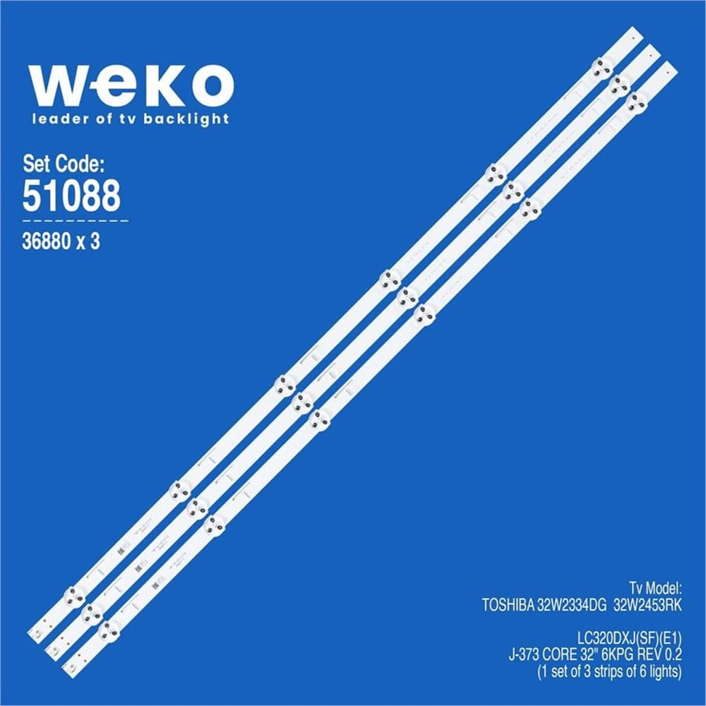 Weko Wkset-6088 36880X3 Core 32 6Pkg Rev 0.2 Pev3232-01Y 3 Adet Led Bar - Tv Led Bar