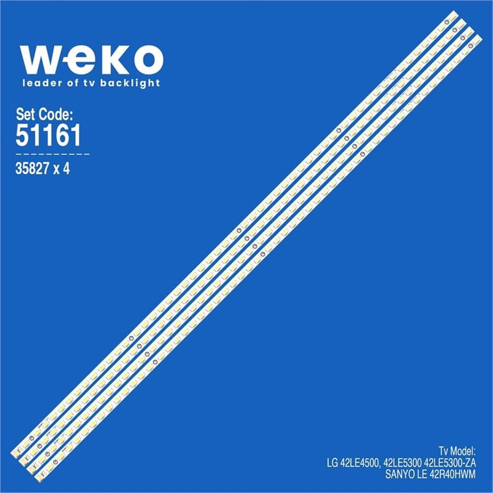 Weko Wkset-6161 35827X4 42T09-05B - Tt42t09006rxd6xxb0600992 4 Adet Led Bar (52Led) - Tv Led Bar
