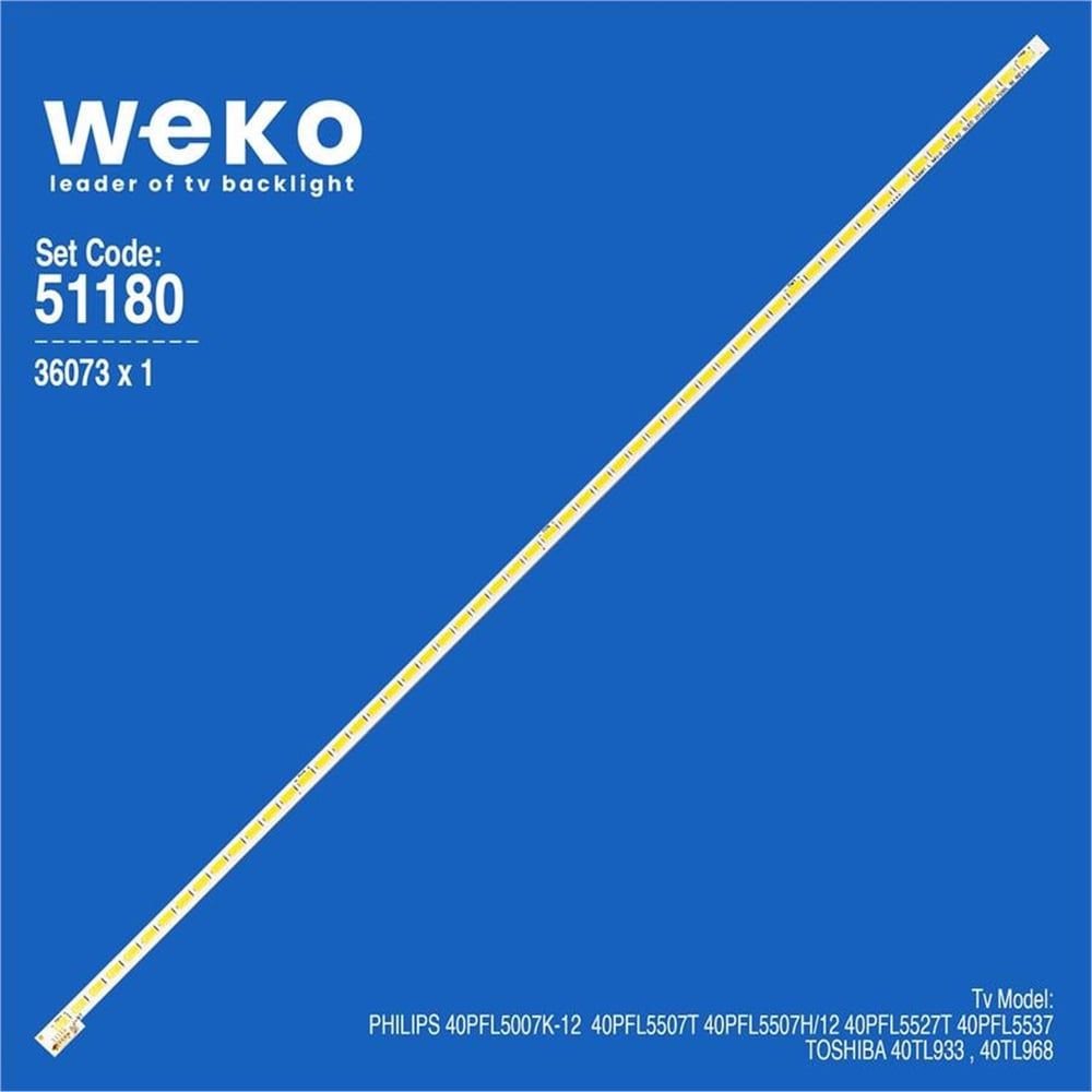 Weko Wkset-6180 36073X1 Sled 2012Sgs40 7030L 56 Rev1.0 1 Adet Led Bar (56Led) - Tv Led Bar