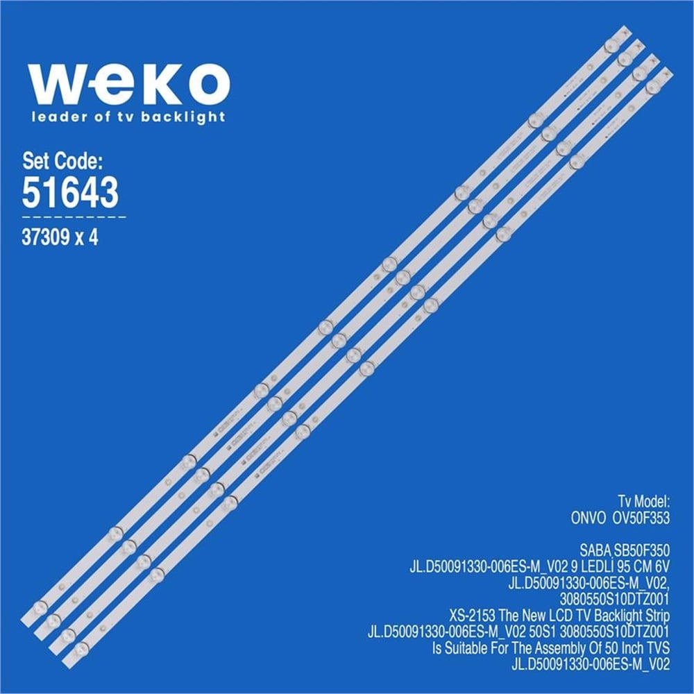 Weko Wkset-6643 37309X4 Jl.D50091330-006Es-M_V02  4 Adet Led Bar - Tv Led Bar