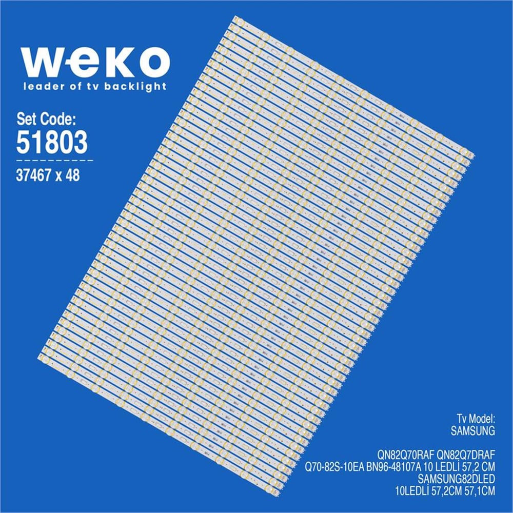 Weko Wkset-6803 37467X48 Q70-82S-10Ea Bn96-48107A 48 Adet Led Bar - Tv Led Bar