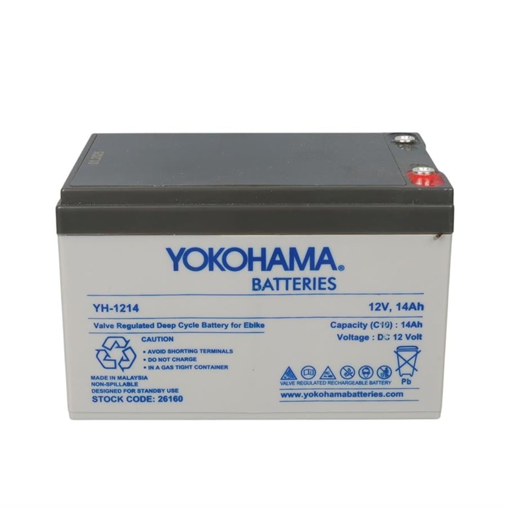 Yokohama Yokohama YH-121.4 12 Volt - 14 Amper Elektrikli Bisiklet Aküsü (150x95x98 mm) - Aküler