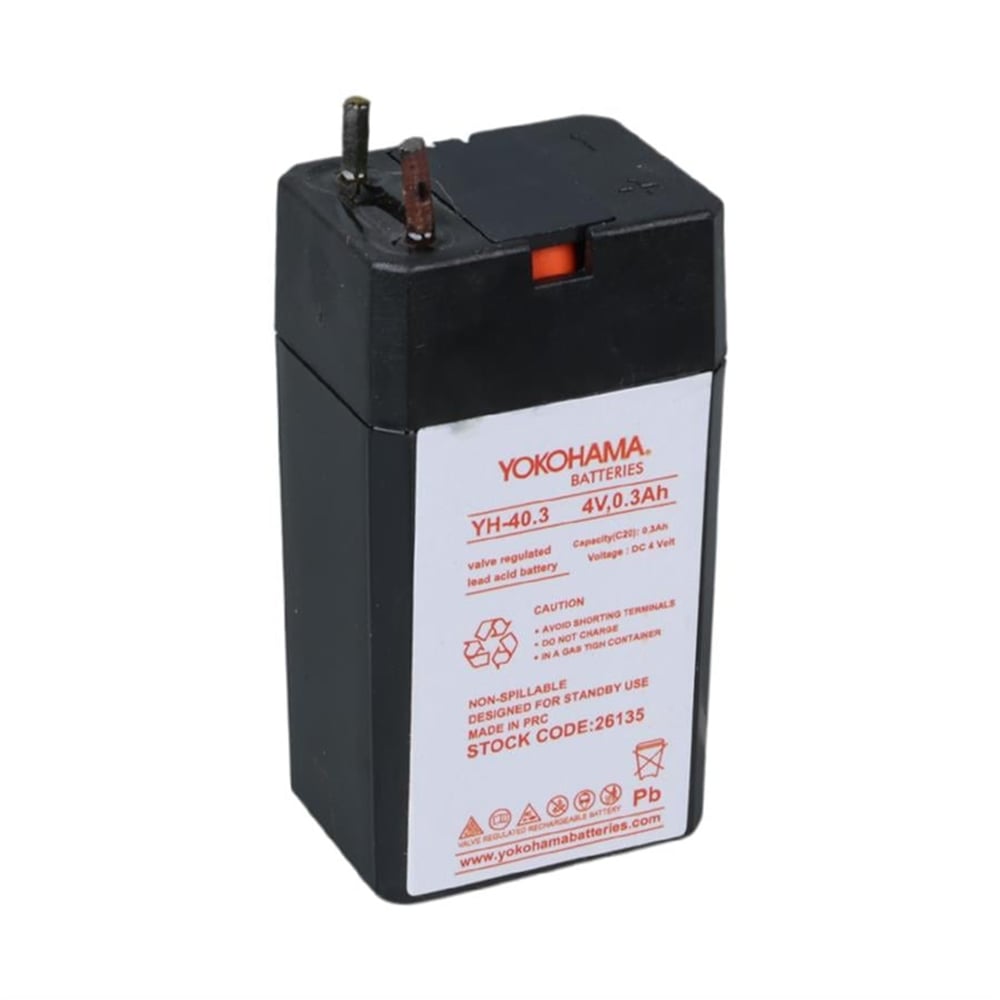 Yokohama Yokohama YH-40.3 4 Volt - 0.3 Amper Akü (25.5x19.5x48 mm) - Aküler