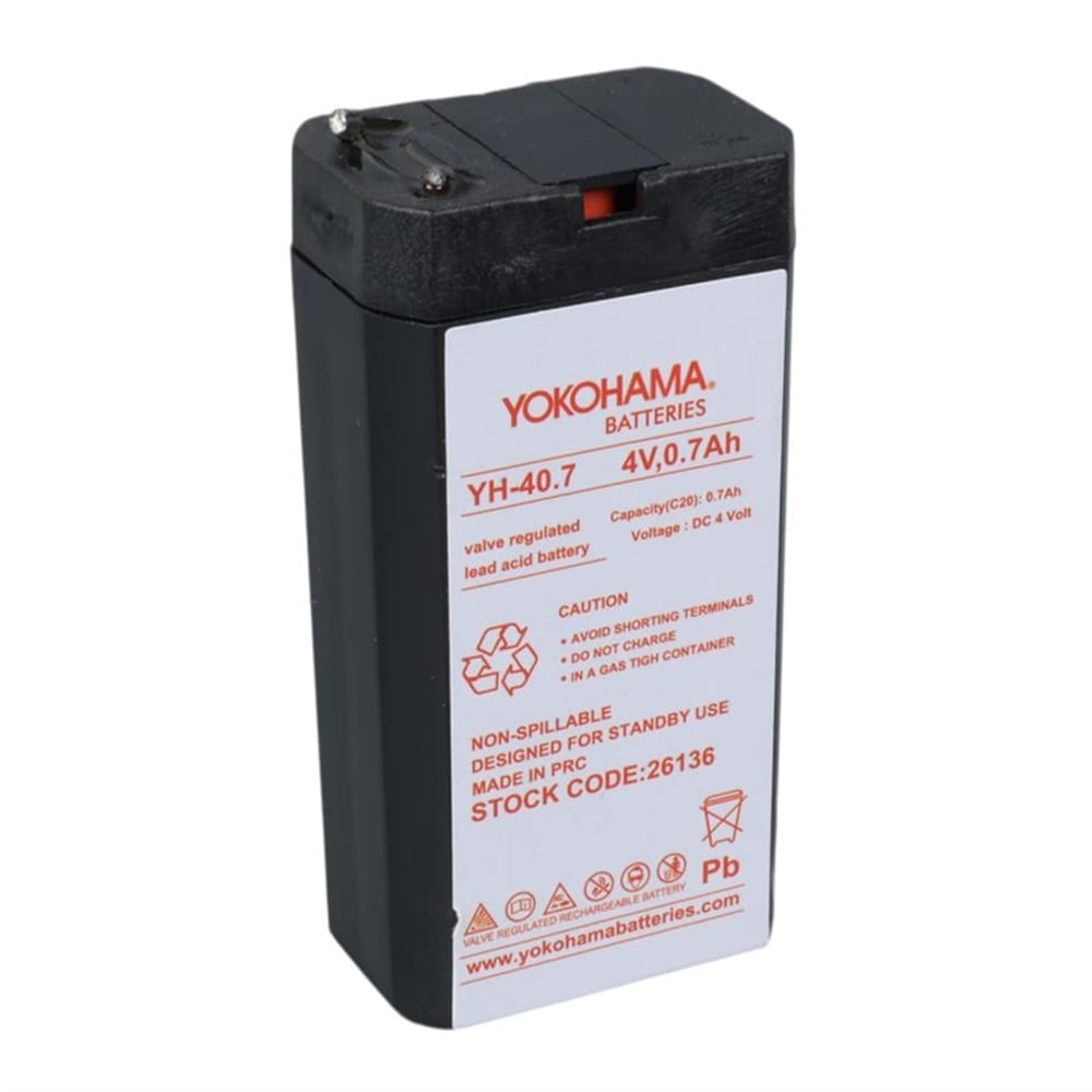 Yokohama Yokohama YH-40.7 4 Volt - 0.7 Amper Akü (34x22x64 mm) - Aküler