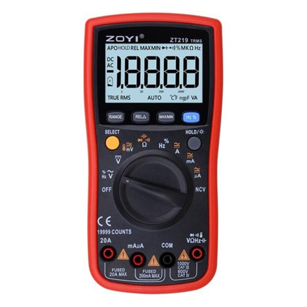 Zoyi Zoyi ZT-219 True Rms AC DC Gerilim Akım Ölçer Ampermetre Dijital Ölçü Aleti - Ölçü Aletleri
