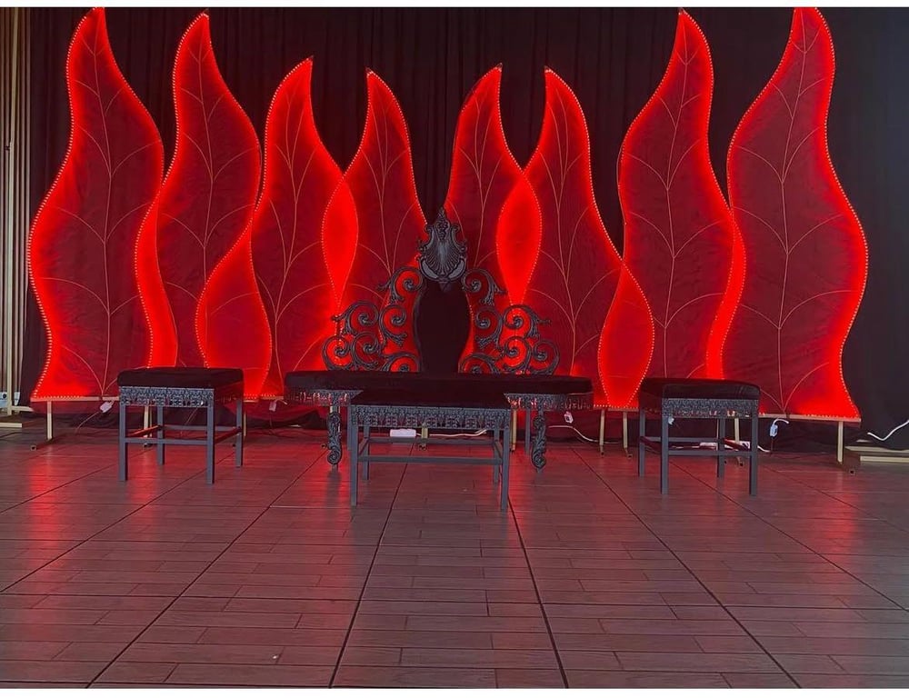 8'Li RGB Alev Fon 