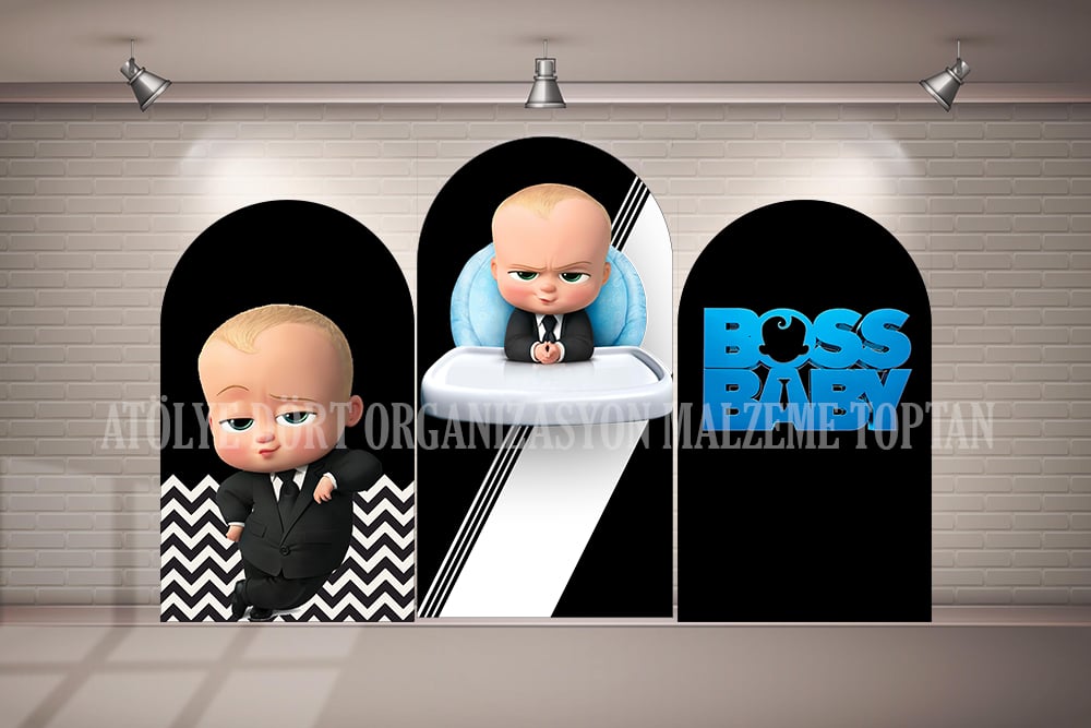 Boss Baby 3lü Arka Fon (Branda)