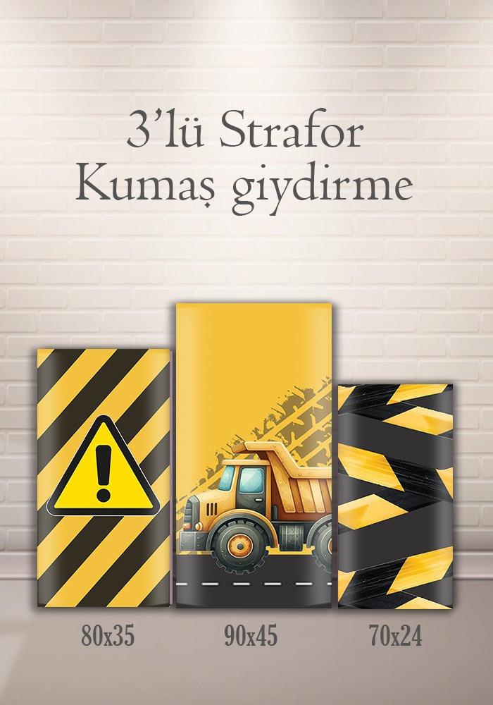 İş Makineleri 3lü Strafor Kumaş Giydirme