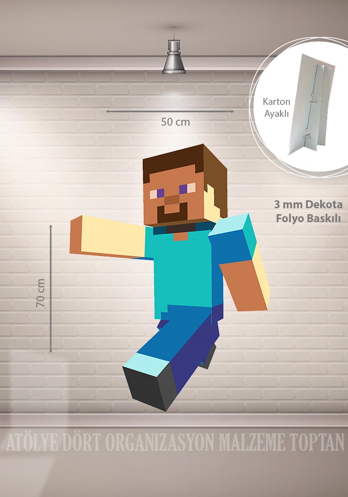 Minecraft Ayaklı Figür (Pano)