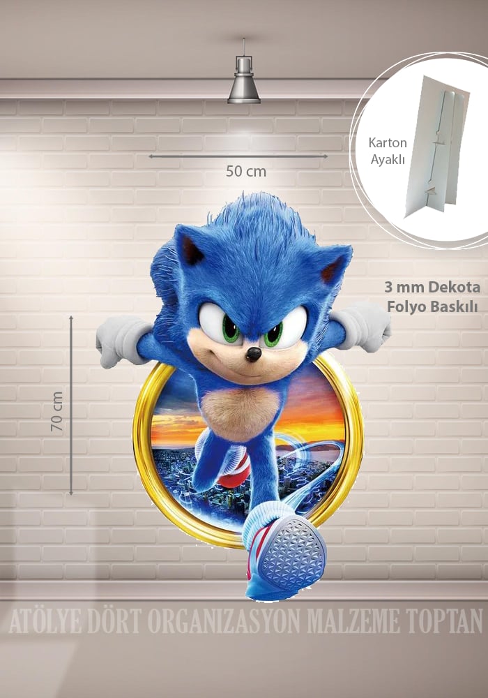Sonic Ayaklı Figür (Pano)