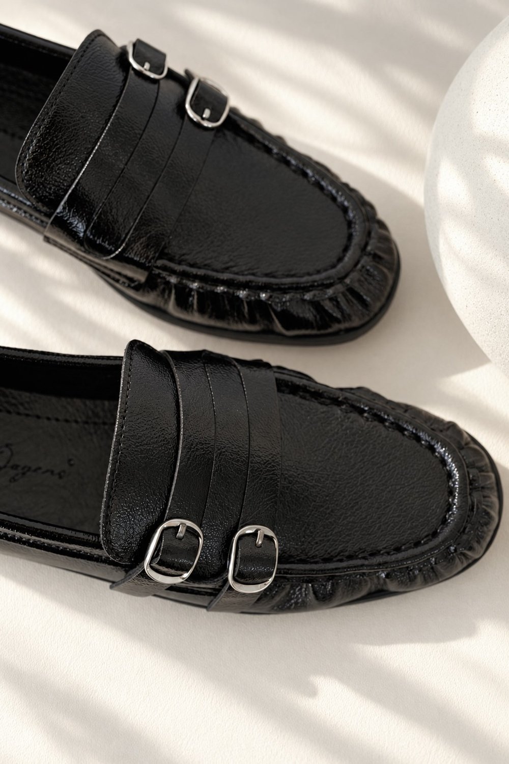 Çift Tokalı Loafer