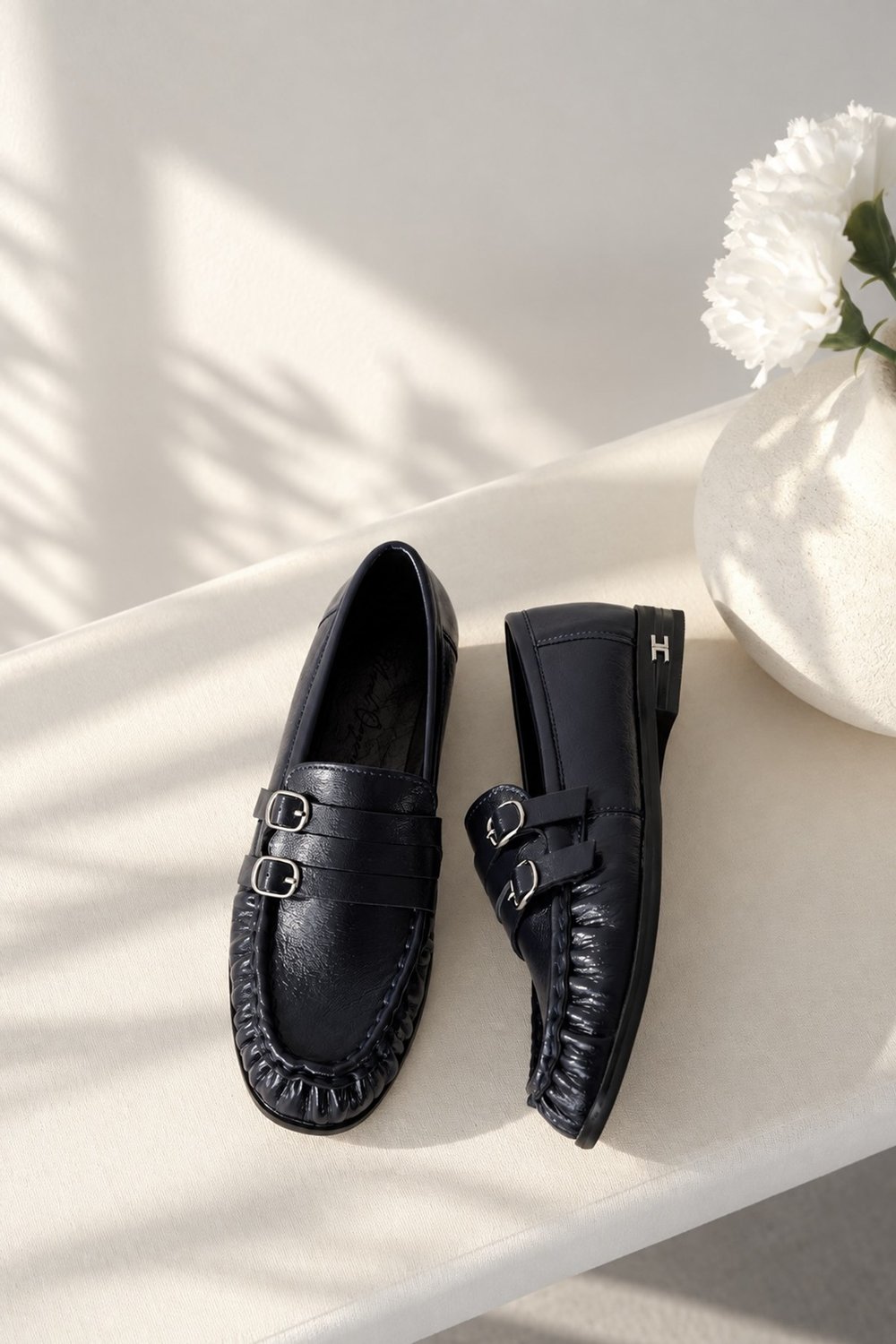 Çift Tokalı Loafer