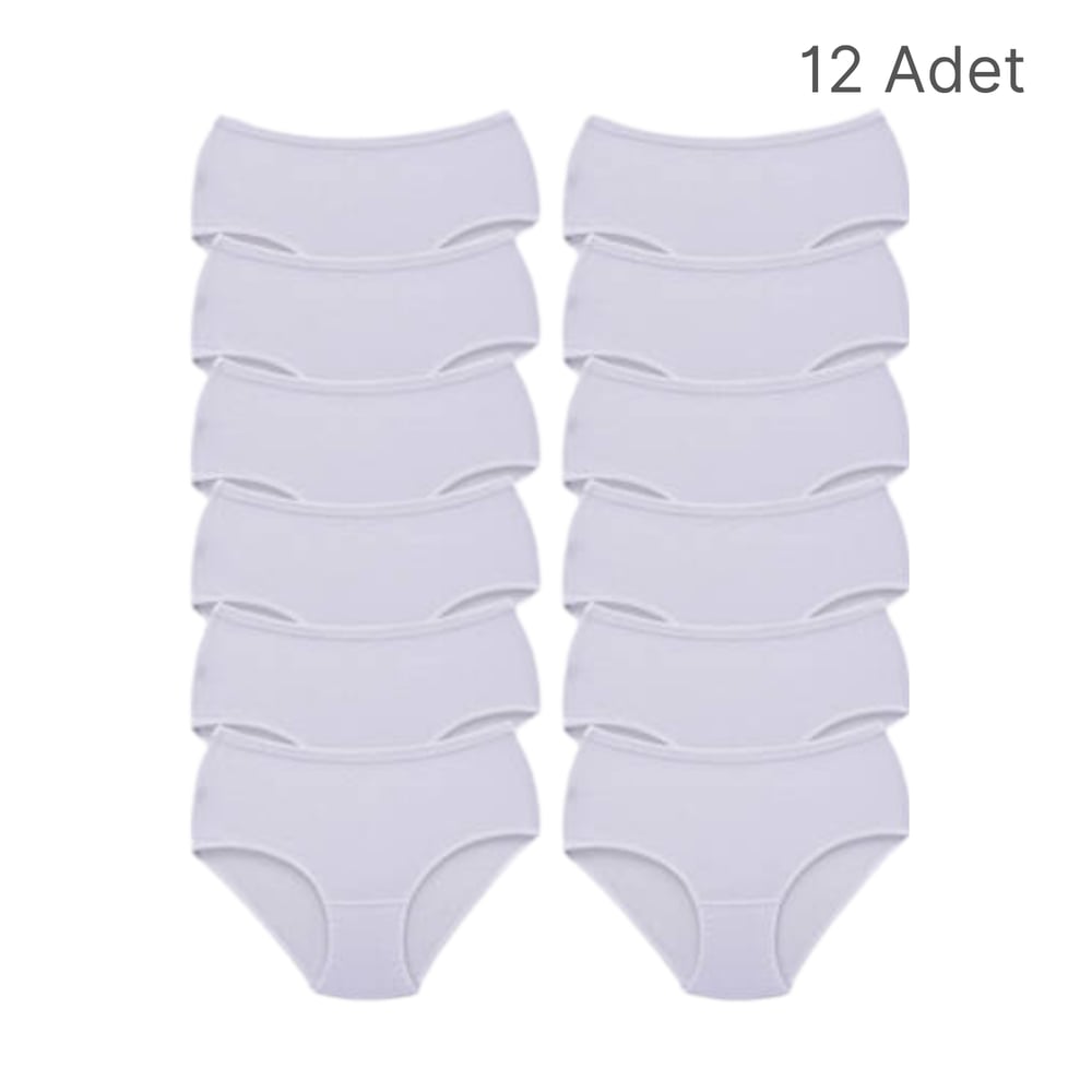 Tutku Bayan Ribana Bato 12'li Paket Beyaz Renk (1 Düzüne) 0922