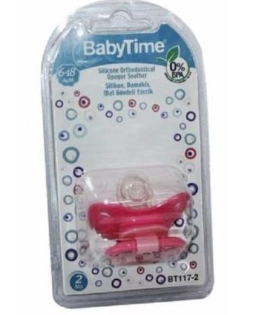 BabyTime Damaklı Mat Emzik Bt117-2