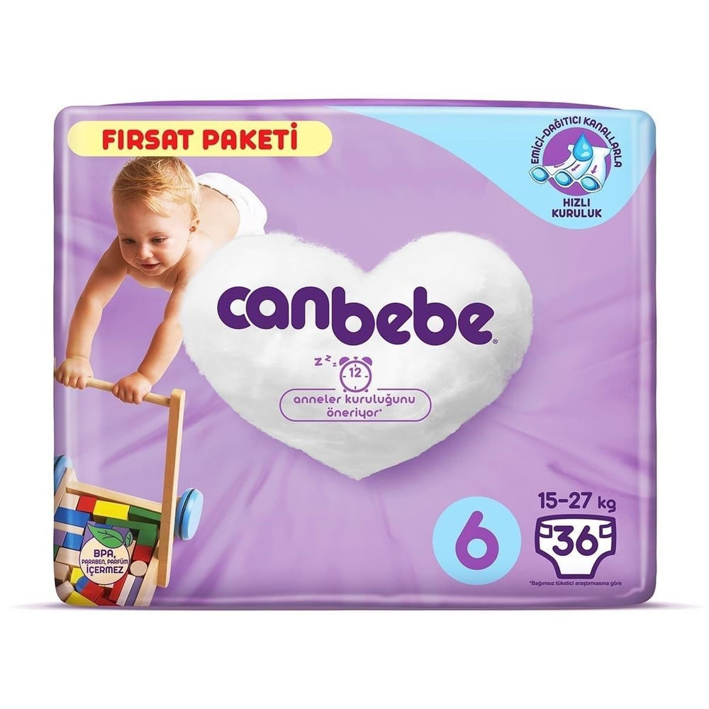 Canbebe Fırsat Paket 6 Beden 15+kg