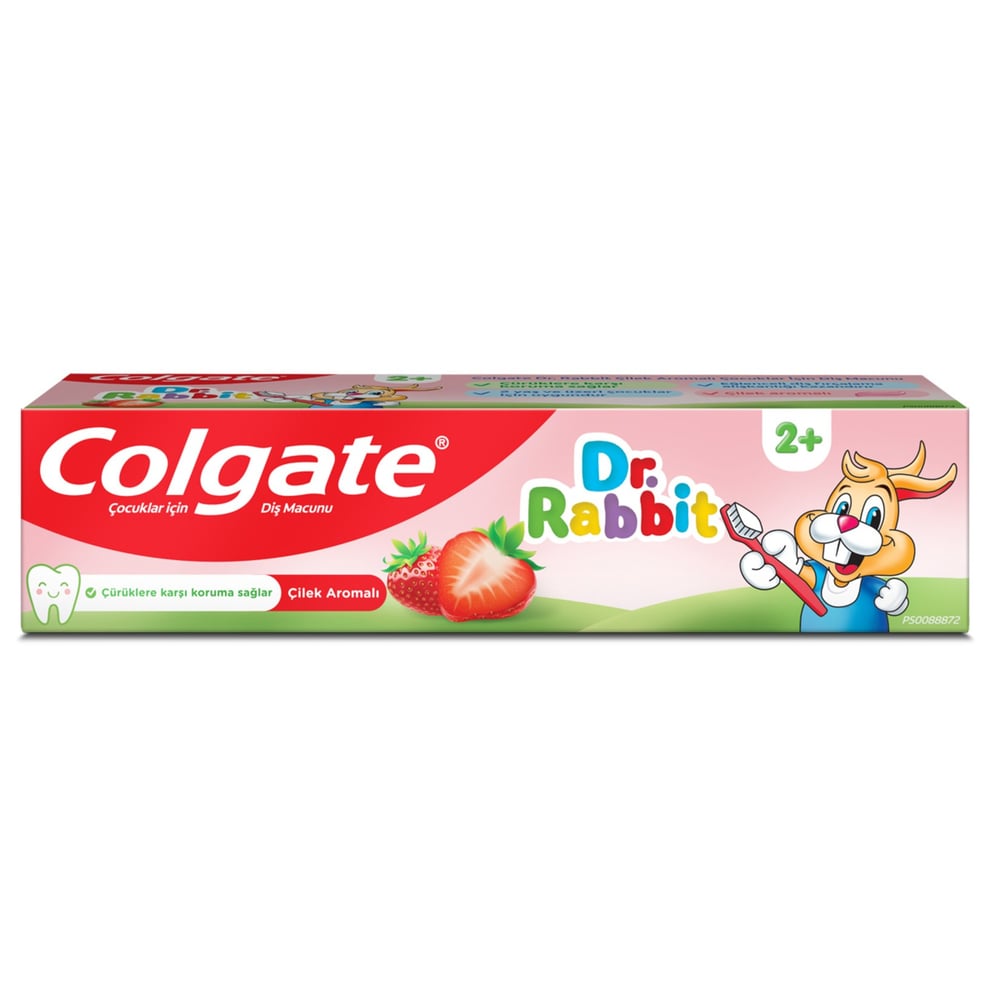 Colgate Dr.Rabbit 2+ Yaş Çilek Aromalı Diş Macunu 50 ml