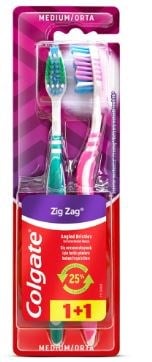 Colgate ZigZag 2'li Orta Diş Fırçası