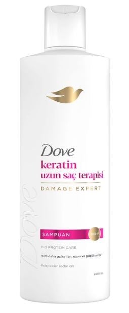 Dove Keratin Uzun Saç Terapisi Şampuan 375 ml