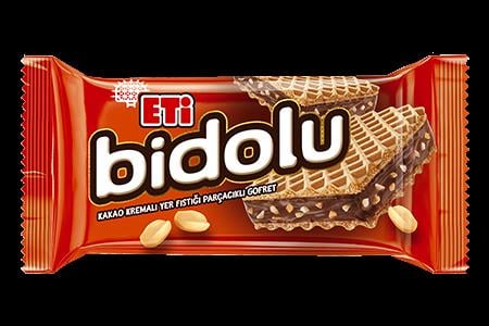 Eti Bidolu Kakao Kremalı Yer Fıstığı Parçacıklı Gofret 36gr
