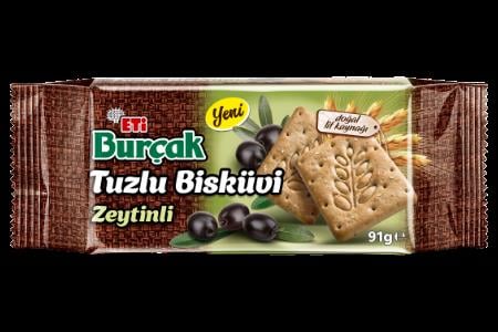 Eti Burçak Tuzlu Bisküvi Zeytinli 91gr