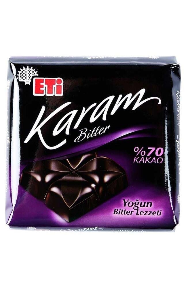 Eti Karam Bitter %70 Kakao Kare Çikolata 60gr