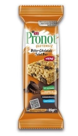 Eti Pronot Glutensiz Bitter Çikolatalı Tahıl Bar 35gr
