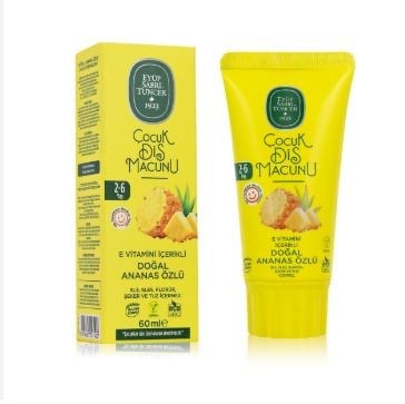 Eyüp Sabri Tuncer Doğal Ananas Özlü  Çocuk Diş Macunu 60 ml