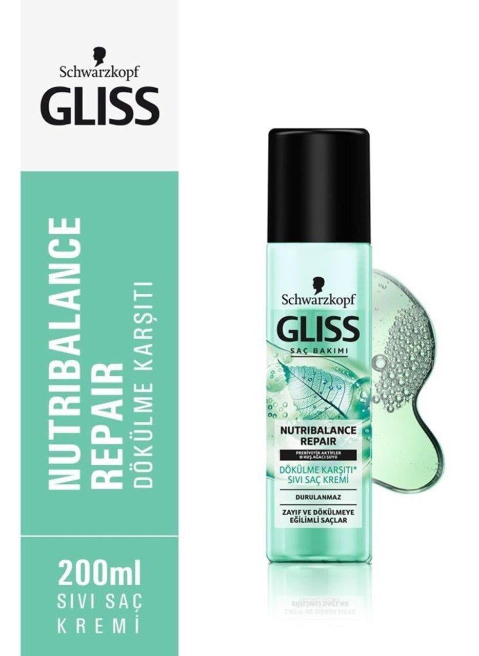 Gliss Sıvı Saç Bakım Kremi Zayıf ve Dökülmeye Eğilimli Saçlar 200ml Sprey