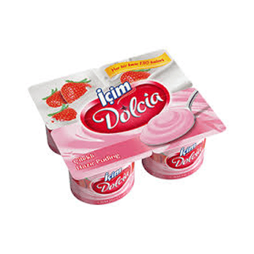 İçim Dolcia Çilekli Puding 4*110gr