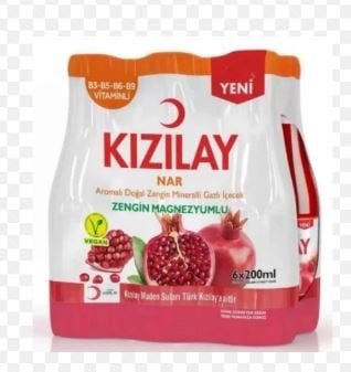 Kızılay Nar Aromalı Maden Suyu 6x200 ml