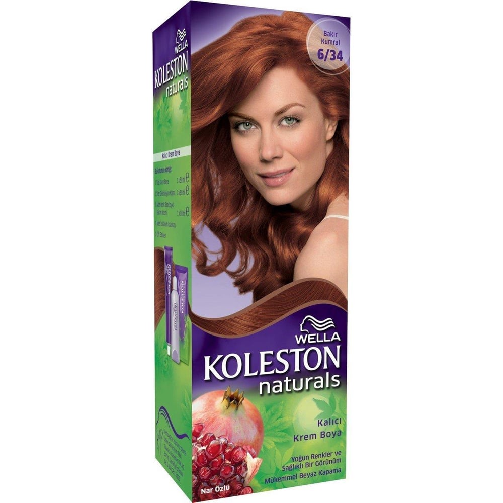 Koleston Naturals Krem Boya Bakır Kumral  Set Saç Boyası 6/34