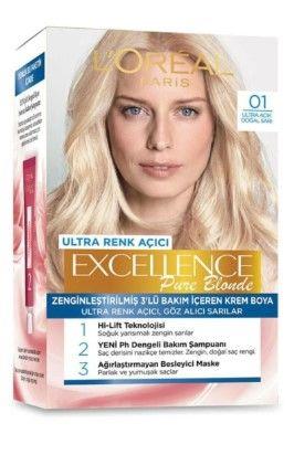 Loreal Paris Excellence Saç Boyası 01 Ultra Açık Doğal Sarı