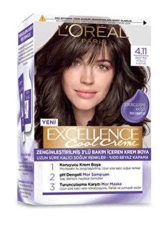 Loreal Paris Excellence Saç Boyası 4.11 Ekstra Küllü Kahve