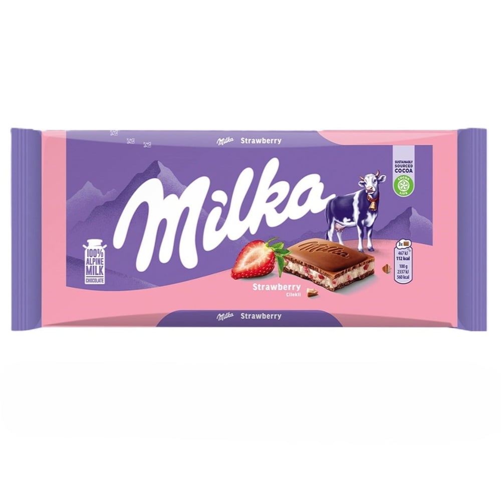 Milka Çilekli Çikolata 100gr