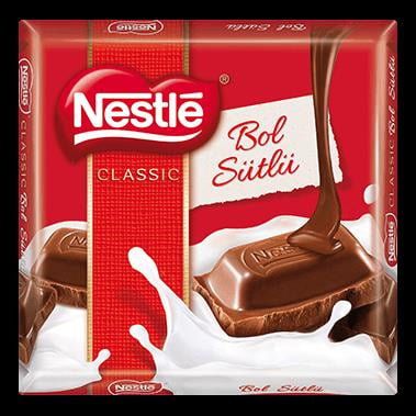 Nestle Bol Sütlü Kare Çikolata 60gr