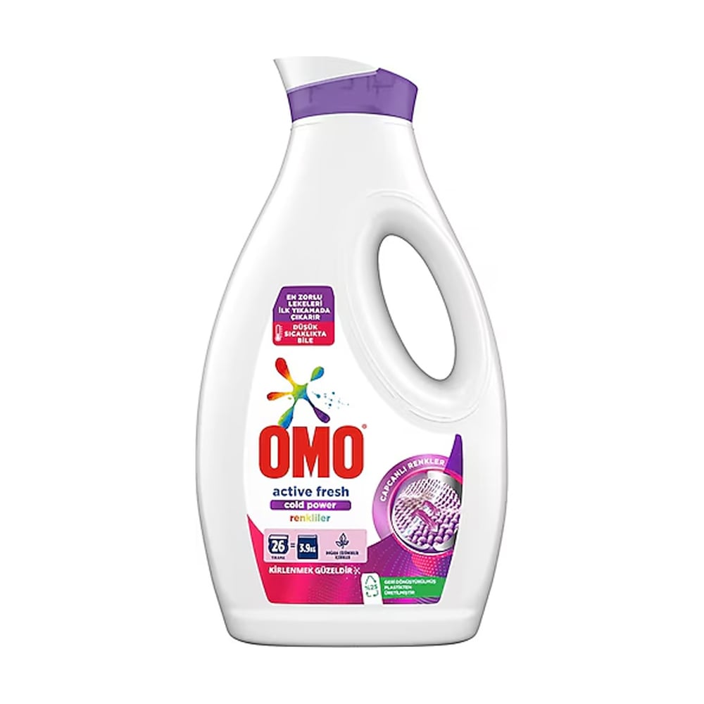 Omo Sıvı Active Fresh Cold Power Renkliler Deterjan Renkliler 1690ml