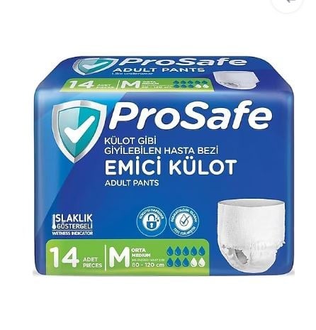 Prosafe Emici Külot Orta Boy M 14'lü Hasta Bezi