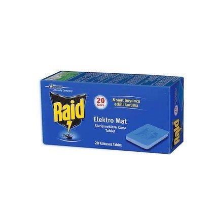 Raid Elektro Mat Sivrisinek Öldürücü 20 Kokusuz Mat