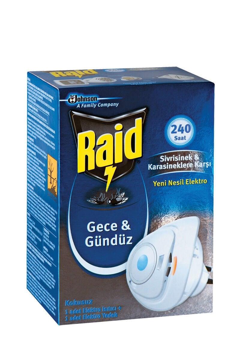 Raid Gece & Gündüz Sivrisinek ve Karasinek Öldürücü Elektro