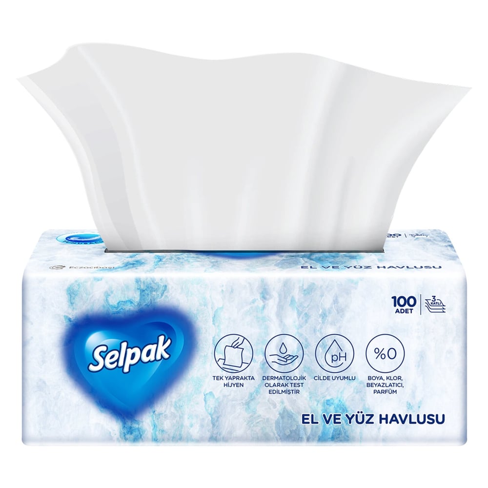 Selpak El ve Yüz Havlusu 100'lü