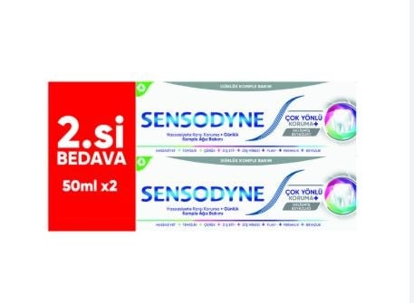 Sensodyne Çok Yönlü Koruma Diş Macunu 50+50 ml