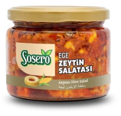 Sosero Ege Zeytin Salatası 290 gr Cam Kavanoz