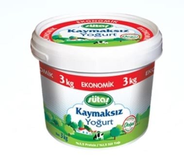 Sütaş Kaymaksız Yoğurt 3000gr