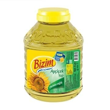 Ülker Bizim Ayçiçek Yağı Geniş Ağız Pet 5000ml