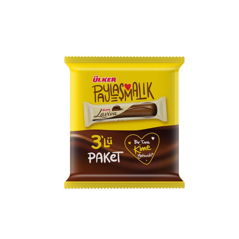 Ülker Laviva Dolgulu ve Bisküvili Bar 3 x 35 gr
