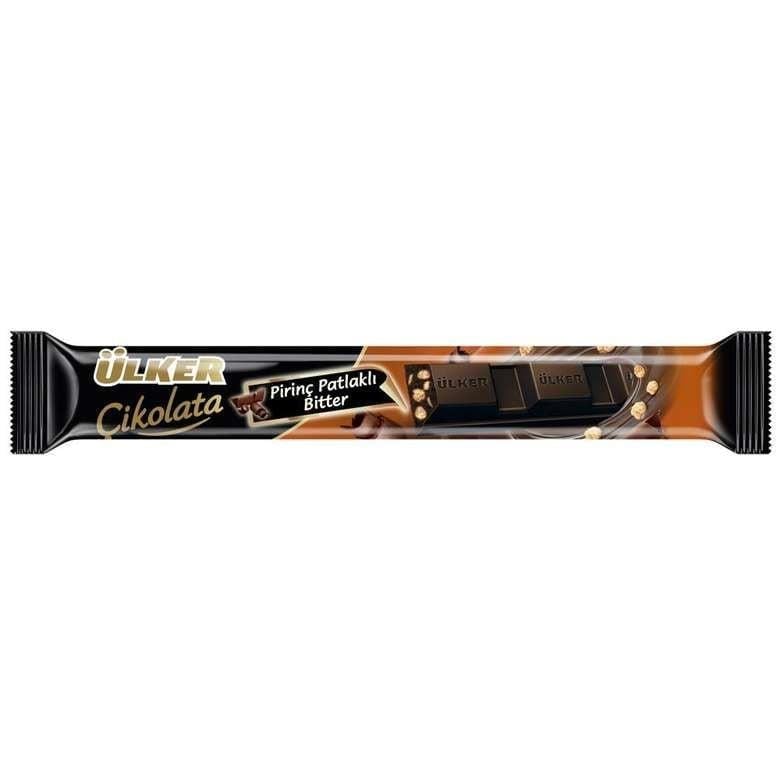 Ülker Pirinç Patlaklı Bitter Çikolata 14gr
